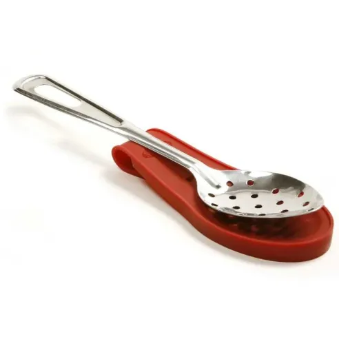 Porta Cucharas de Silicon de 10 Pulgadas de Color Rojo NORPRO 7480