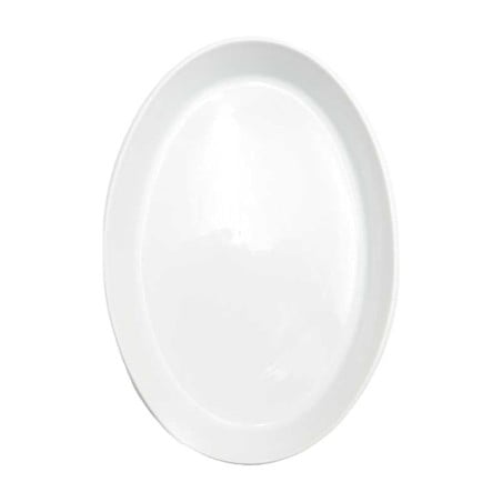 Bowl Ovalado Turin de Ceramica de 13.75 x 10.6 x 2.35 Pulgadas MASTER CHEF WT157