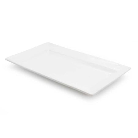 Plato Rectangular Turin de Ceramica de 14.5 x 8.6 x 1.5 Pulgadas MASTER CHEF WT1240
