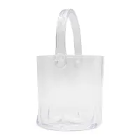 Hielera con Manija de Poliestireno Transparente de 12.2 x 12.5 Centimetros MASTER CHEF CIB003