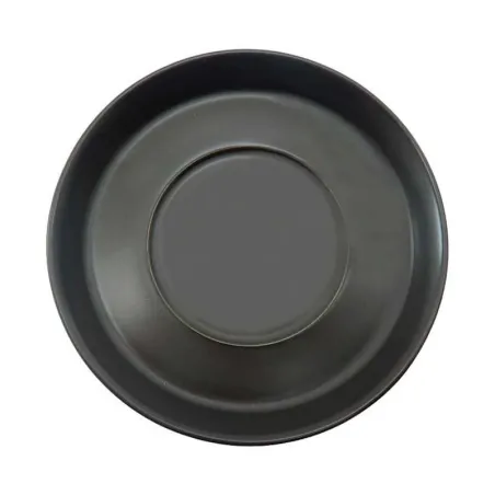 Plato Taza de Porcelana 12.5 Centimetros Negro Mate ARNI C0984-25