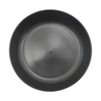 Plato Redondo Coupe Hondo de Porcelana 8.5 Pulgadas Negro Mate ARNI C1013-25 2