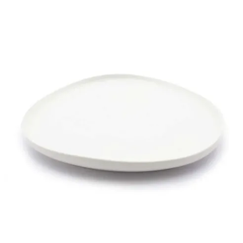 Plato Triangular Coupe de Porcelana 9.5 Pulgadas Blanco ARNI C1409