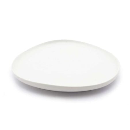 Plato Triangular Coupe de Porcelana 9.5 Pulgadas Blanco ARNI C1409