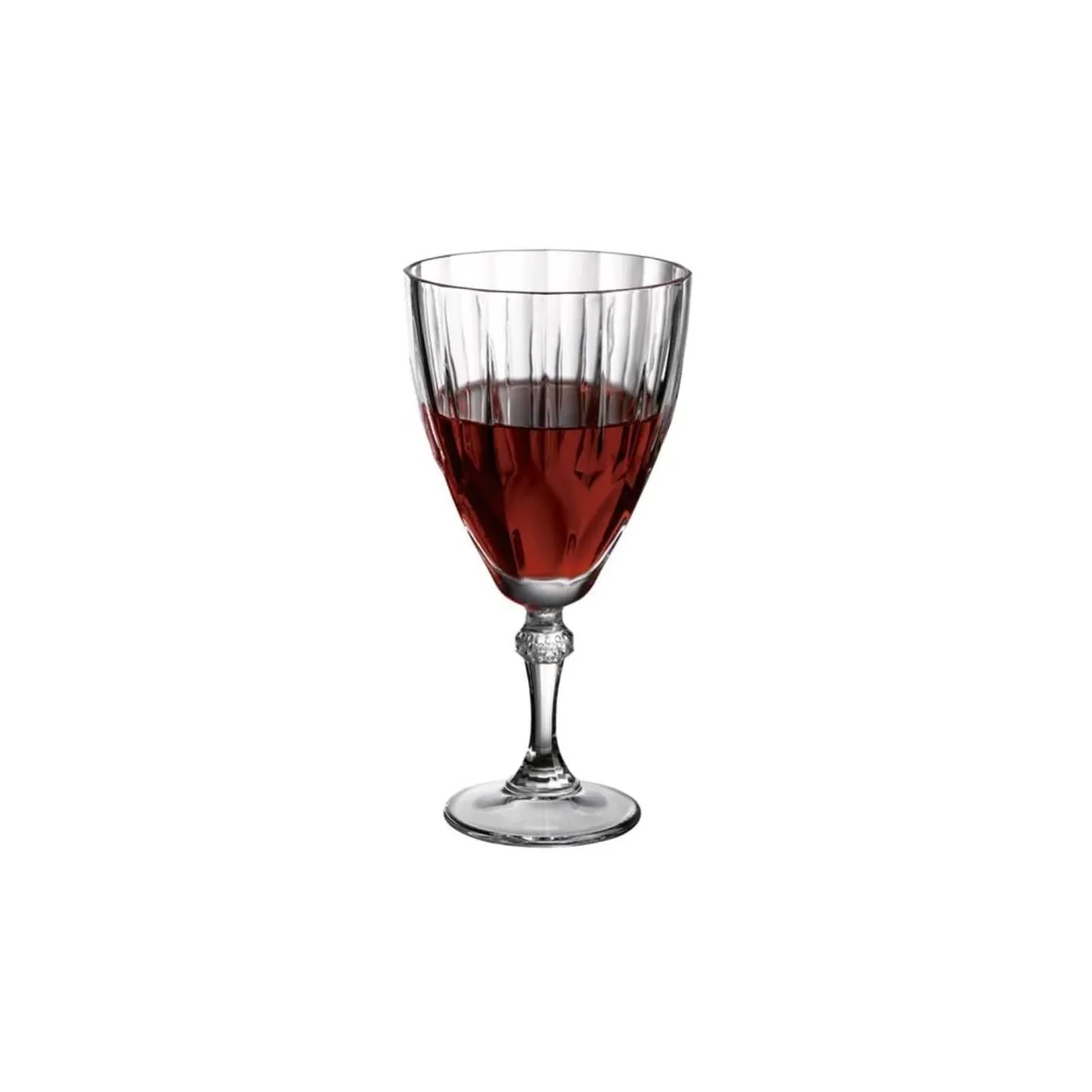 Copa de Vino Diamond de Color Rojo de 300 Mililitros PASABAHCE 44777