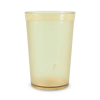 Vaso Tumbler de Policarbonato de 280 Mililitros Color Ambar MASTER CHEF F0280CPC