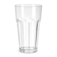 Vaso Tumbler de Policarbonato Transparente de 680 Mililitros MASTER CHEF F0680TPC