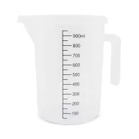 Taza para Medir de Polipropileno Transparente con Medidas de 1000 Mililitros MASTER CHEF L2010