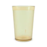 Vaso Tumbler de Policarbonato de 250 Mililitros Color Ambar MASTER CHEF F0250CPC