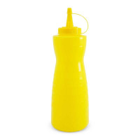 Botella para Salsa de Plastico de 16 Onzas Amarillo MASTER CHEF BS16MA