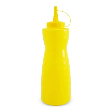 Botella para Salsa de Plastico de 16 Onzas Amarillo MASTER CHEF BS16MA