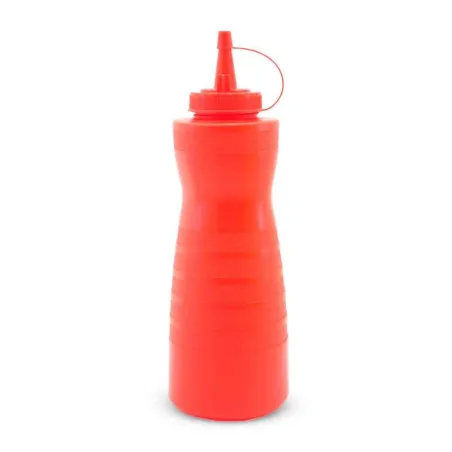 Botella para Salsas de Plastico de 12 Onzas Roja MASTER CHEF BS12MR