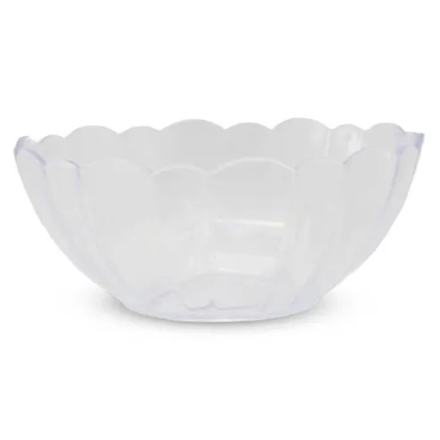 Bowl Redondo de Flor de Policarbonato Transparente de 23 Centimetros MASTER CHEF SL0009