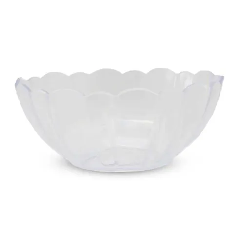 Bowl Redondo de Flor Transparente de Policarbonato de 17.5 Centimetros MASTER CHEF SL0007