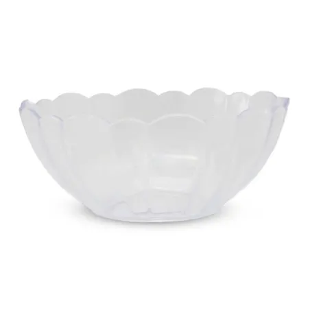 Bowl Redondo de Flor Transparente de Policarbonato de 17.5 Centimetros MASTER CHEF SL0007