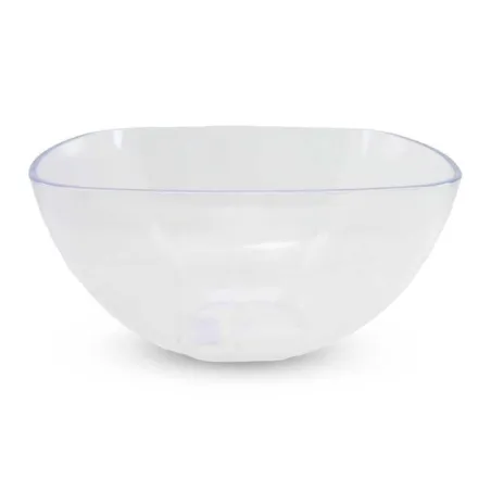 Bowl Cuadrado Transparente de Policarbonato de 19 Centimetros MASTER CHEF SL0003