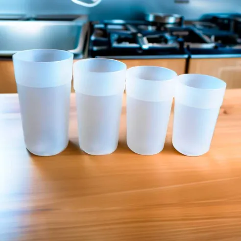 Vaso Tumbler de Polipropileno Translucido de 350 Mililitros MASTER CHEF F0350TPP