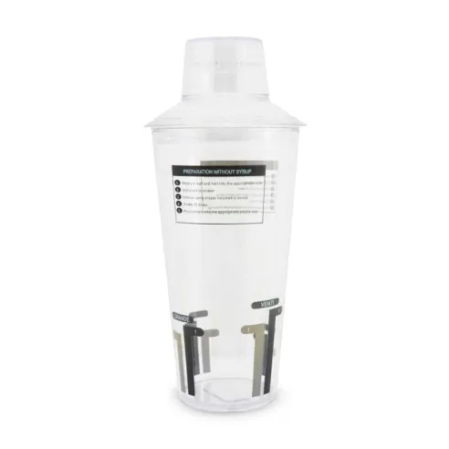 Coctelera Starbuck de Policarbonato Transparente de 709 Mililitros MASTER CHEF SBSHK