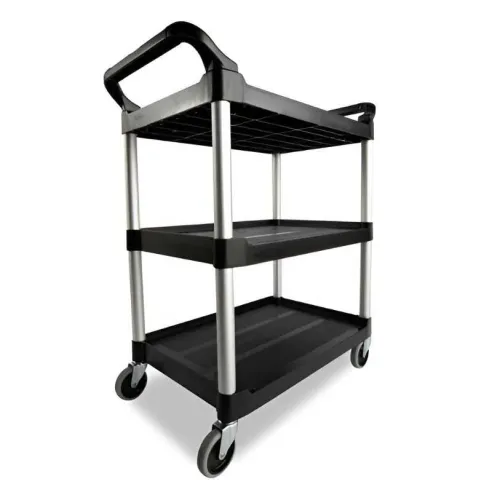Carro Utilitario de Polipropileno de 80 Centimetros Negro MASTER CHEF C002