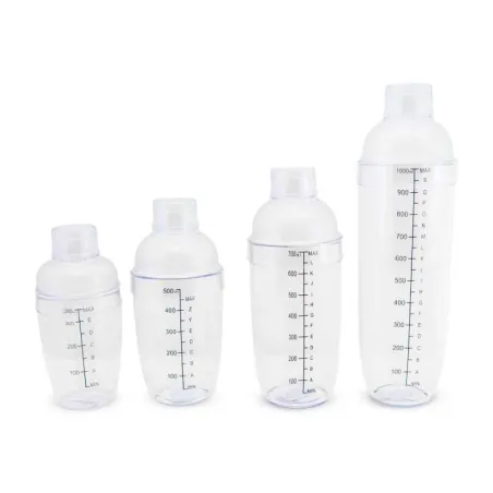 Coctelera de Policarbonato Transparente de 500 Mililitros MASTER CHEF B1005