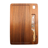 Tabla de Picar de Madera con Cuchillo de 38 x 28 Centimetros TIPS STC-009