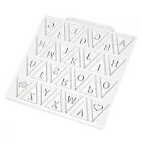 Molde de Silicon para Fondant Diseno del Abecedario de 11.5 x 6.5 Centimetros MASTER CHEF 0760287