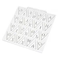 Molde de Silicon para Fondant Diseno del Abecedario de 11.5 x 6.5 Centimetros MASTER CHEF 0760287