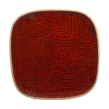 Plato de Ceramica Cuadrado Coupe de 26.5 Centimetros de Color Cobre RUSTIC 20763-C