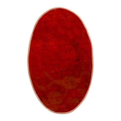 Plato de Ceramica Ovalado de 34.5 x 21 Centimetros de Color Cobre RUSTIC 20727-C