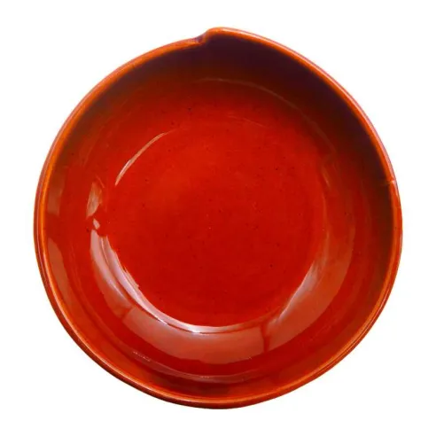 Plato de Sopa de Ceramica de 20 Centimetros de Color Cobre RUSTIC 2075-C