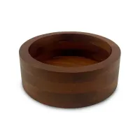 Bowl de Madera Redondo de 20 x 7.5 Centimetros MASTER CHEF 6076-1