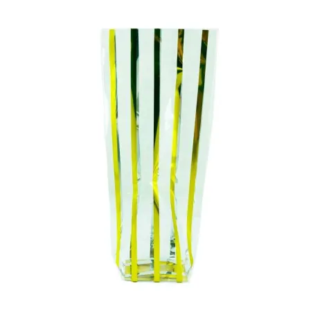 Bolsa de Golosinas de Celofan de 10 x 22 Centimetros de Color Dorado, Paquete de 100 Unidades MASTER CHEF 0761032