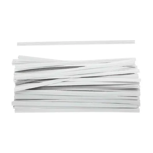 Cierre Metalicos para Bolsas de 10 Centimetros de Color Blanco, Paquete de 1000 Unidades MASTER CHEF 0761063