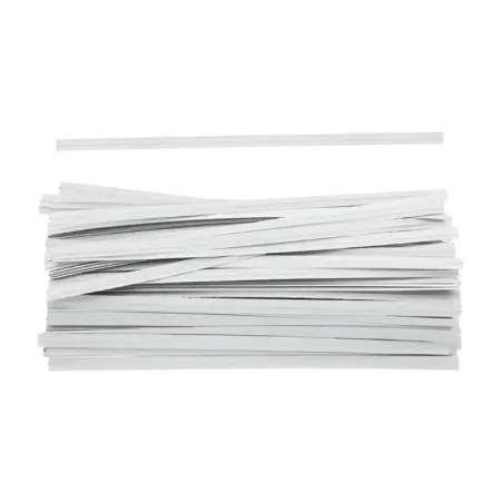 Cierre Metalicos para Bolsas de 10 Centimetros de Color Blanco, Paquete de 1000 Unidades MASTER CHEF 0761063