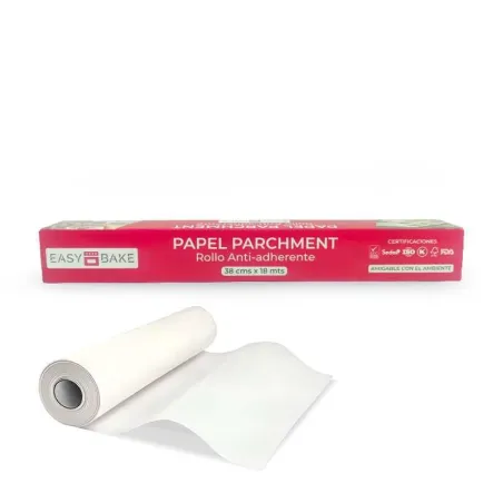 Papel Parchment de 38 x 18 Centimetros de Color Blanco EASY BAKE 9894252