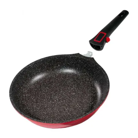 Sarten de Manija Desarmable de 24 Centimetros de Color Rojo STONELINE 19980