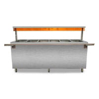 Bano Maria Electrico de 6 Fosas de 132 x 208 x 93 Centimetros QUANTUM PRO BM6GN