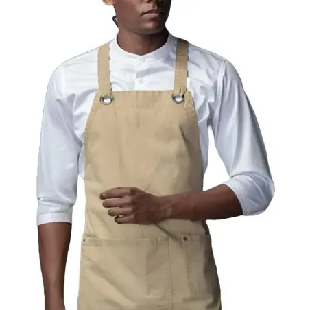 Delantal Largo de Color Beige CHECKEDOUT CU382S139000AZ