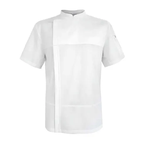 Gabacha Ice Cool de Manga Corta de Color Blanco Talla L CHECKEDOUT CU1126D002000Y-L