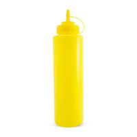Botella para Salsas de Plastico de 32 Onzas Amarillo MASTER CHEF BS32SA