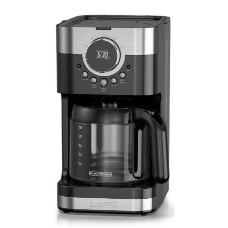 Coffee Maker Programable 12 Tazas con Jarra de Vidrio Negro BLACK & DECKER CM4200S-LA