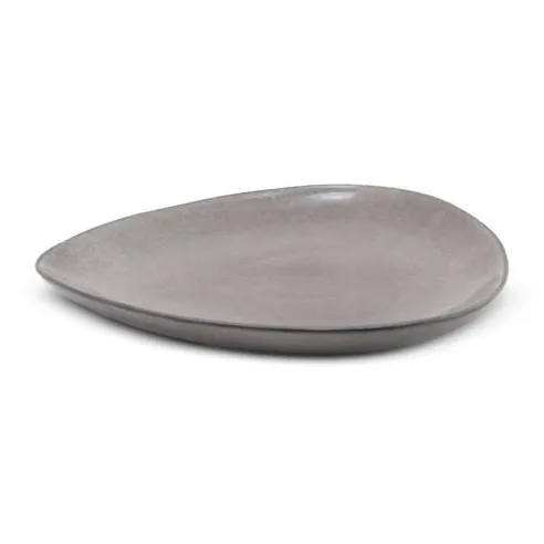 Plato Triangular de Ceramica 20.5 x 18 Centimetros Cafe BELLARTE LDX-P00540