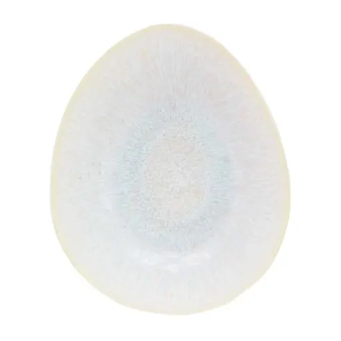Bowl Ovalado de Ceramica 20 x 17 x 5.5 Centimetros Blanco BELLARTE LDX-W00483