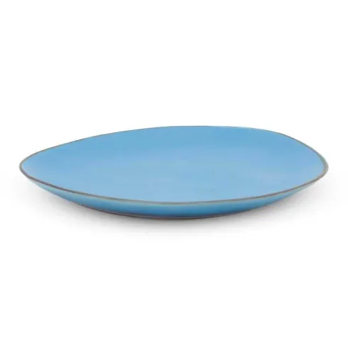 Plato Ovalado de Ceramica 20.5 x 17 Centimetros Azul BELLARTE LDX-P00034
