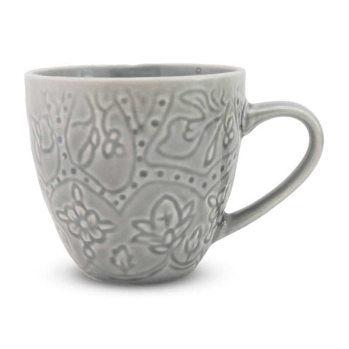 Jarra de Ceramica 12 Onzas Gris BELLARTE LDX-B00029