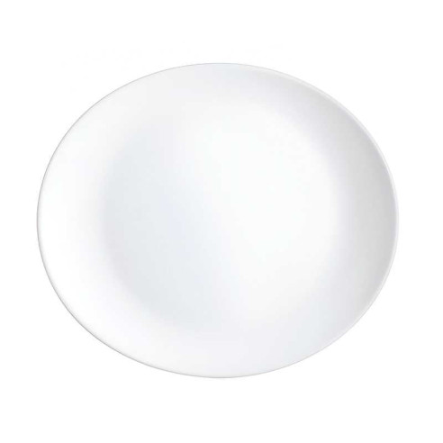 Plato de Vidrio Redondo Coupe para Restaurante de 30 Centimetros de Color Blanco ARCOROC 49145