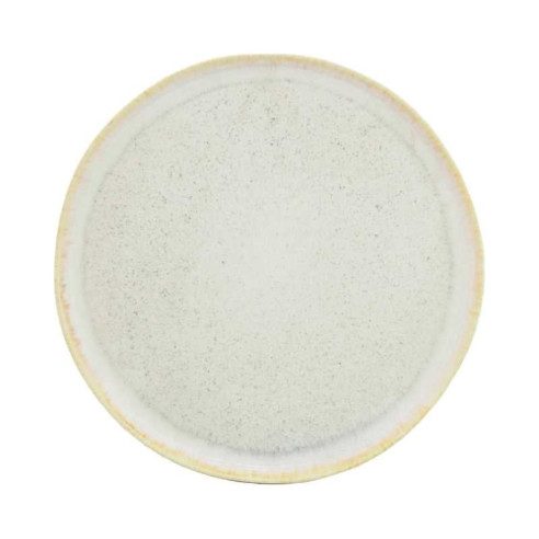 Plato de Ceramica Redondo de 21 x 1.5 Centimetros de Color Beige BELLARTE LDX-P00711