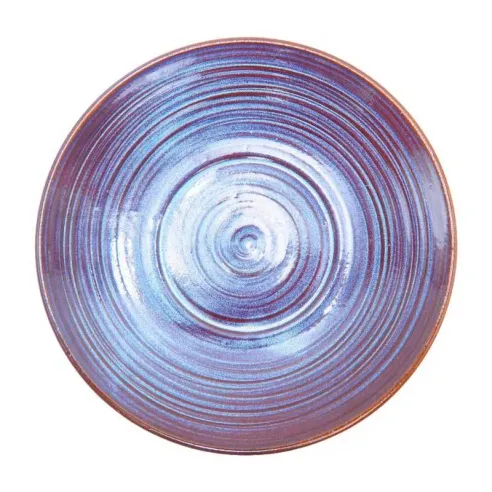 Bowl Redondo de Ceramica de 11.5 x 5.5 Centimetros de Color Azul RUSTIC 22423-B