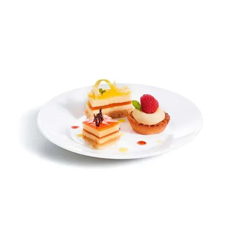 Plato de Vidrio Redondo de Borde Ancho para Restaurante de 22.6 Centimetros ARCOROC 22514