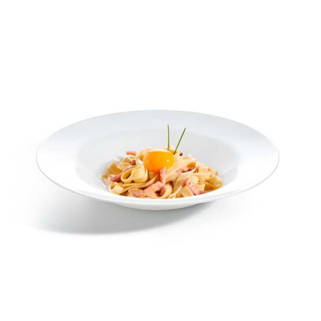 Plato de Vidrio Redondo Evolutions de 28.5 Centimetros de Color Blanco ARCOROC L2805